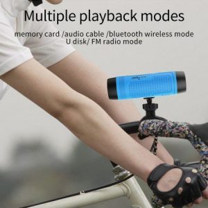 اسپیکر بلوتوث زیلوتZealot A1 Sport Music Outdoor Speaker توان 5 وات رم و فلش خور دارای چراغ قوه