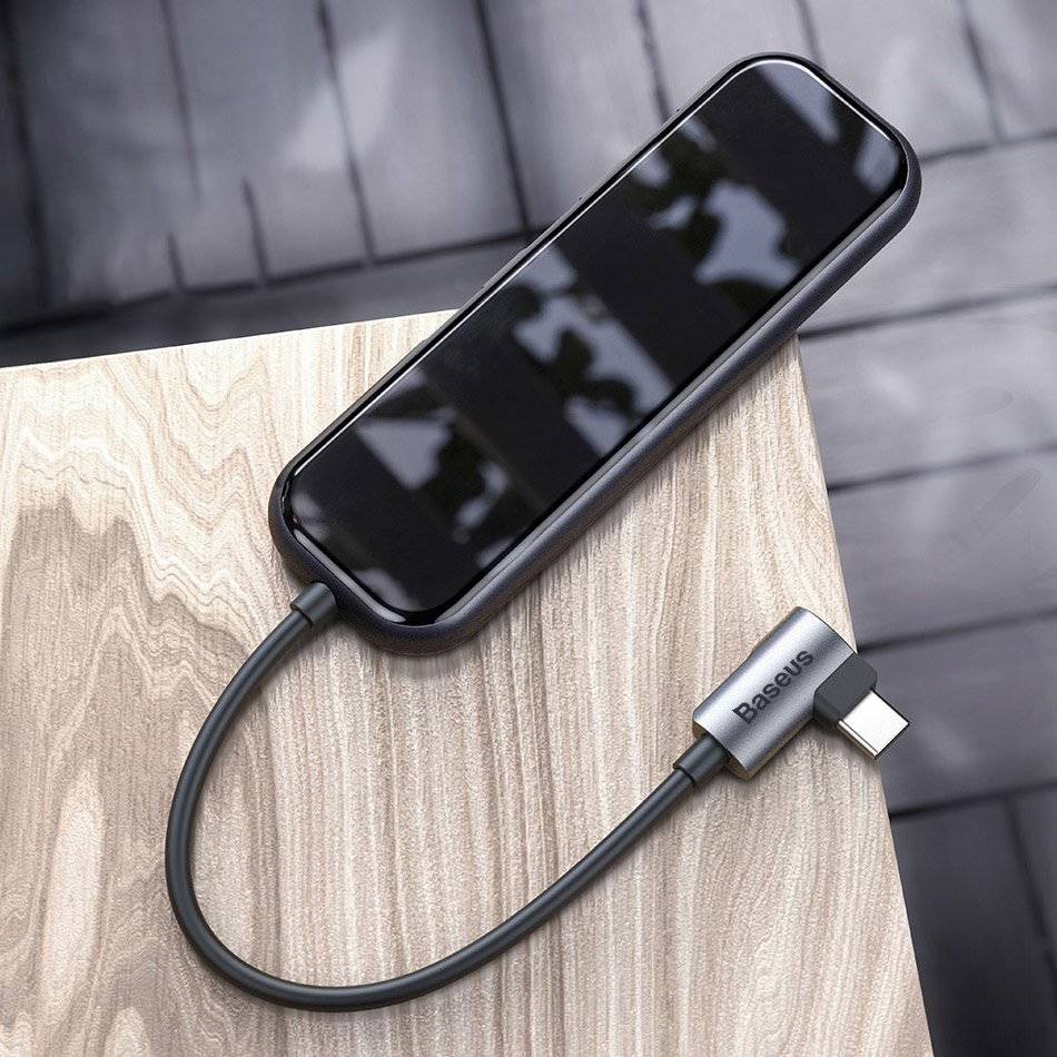 هاب 5 پورت بیسوس Baseus Multi-Functional Type C HUB CAHUB-BZ0G توان 60 وات - Image 14