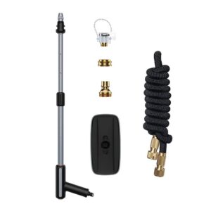 ست نازل و تی شستشوی خودرو Baseus Multifunctional Car Wash Spray Nozzle CRXC01-F01 طول 15 متری