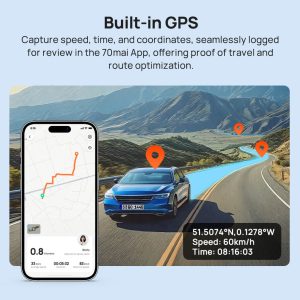 دوربین ثبت وقایع خودرو 70mai Dash Cam 4K A800SE Set + دوربین عقب