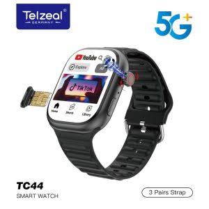 ساعت هوشمند Telzeal TC44 سیم کارت خور با حافظه 64 گیگ و رم 6 گیگابایت